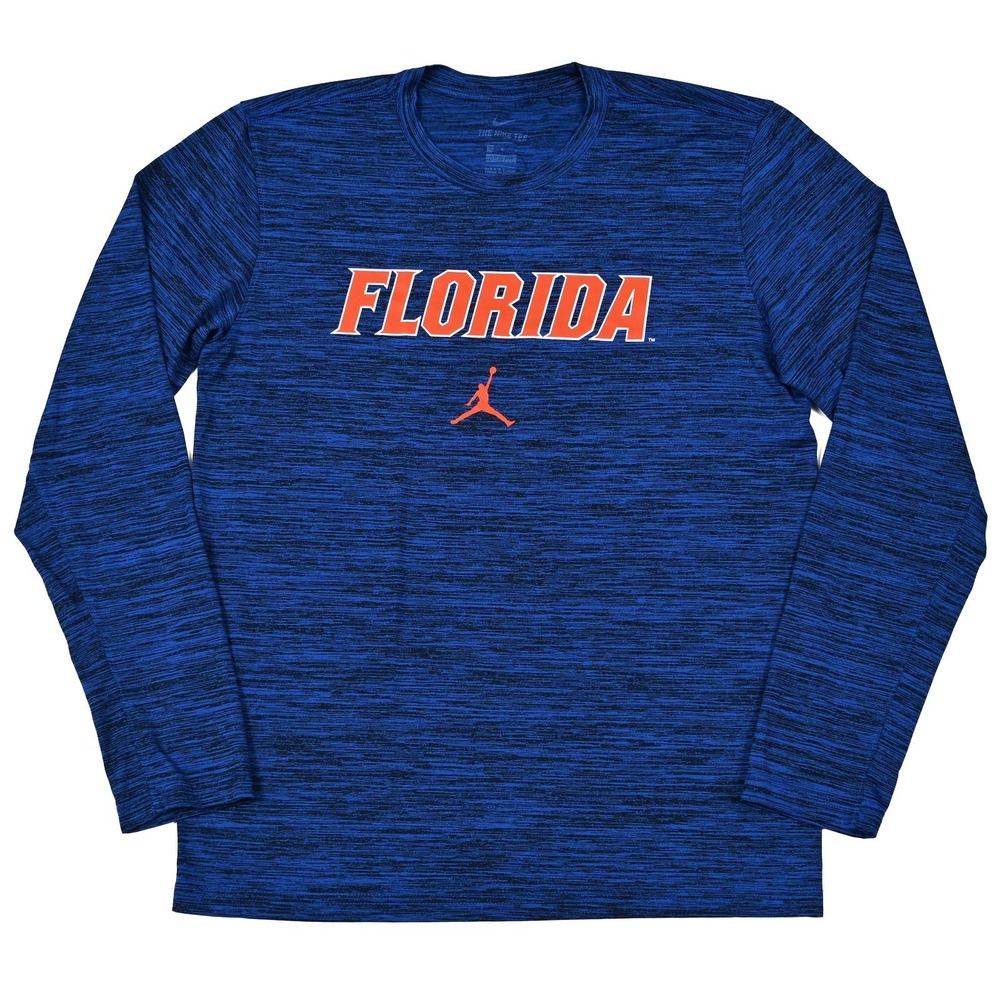 Florida Gators Shirt Mens Medium Blue NCAA Football Jordan Nike Long Sleeve - Picture 1 of 8